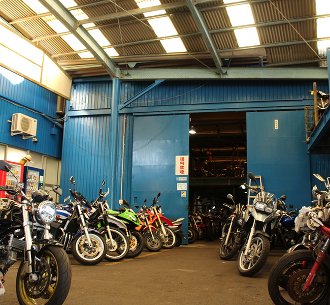 キンキオートバイ室内倉庫